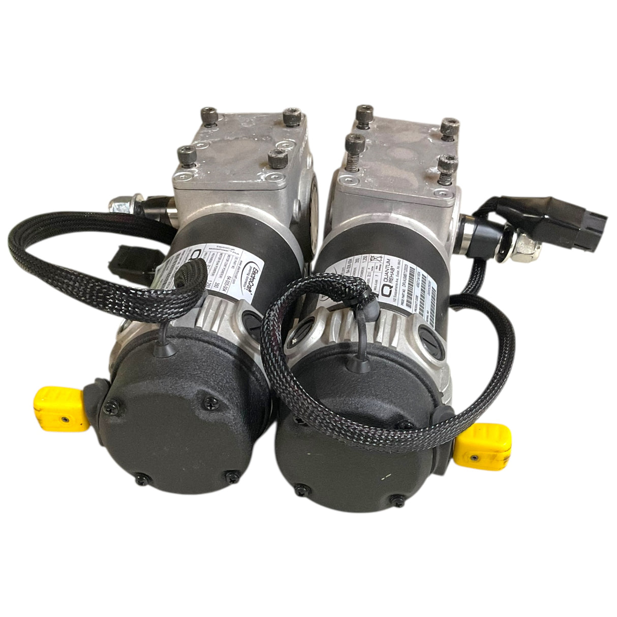 Front View of Motors for Pride Mobility Jazzy/Quantum 1450 Power Chairs