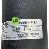 Right Side Label for High-Speed Motors for Pride Mobility Jazzy 1122 Power Chairs