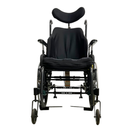 Front View of Sunrise Medical Quickie Iris Tilt-in-Space Wheelchair