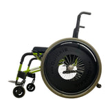Left Side View of Quickie GPV Ultra Lightweight Rigid Frame Wheelchair