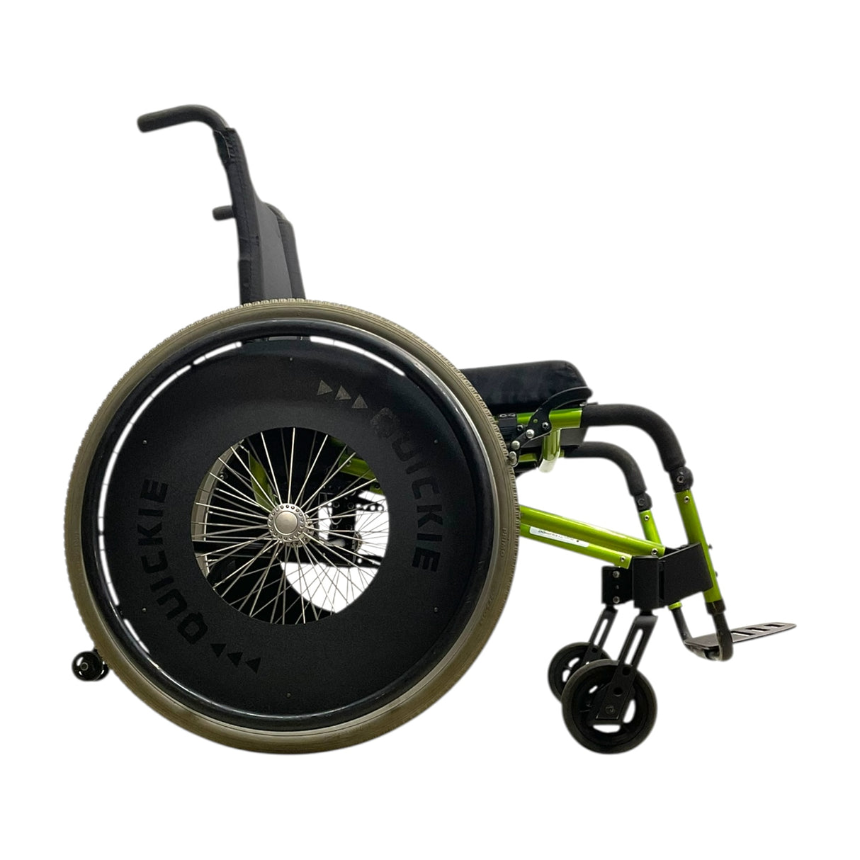 Right Side View of Quickie GPV Ultra Lightweight Rigid Frame Wheelchair