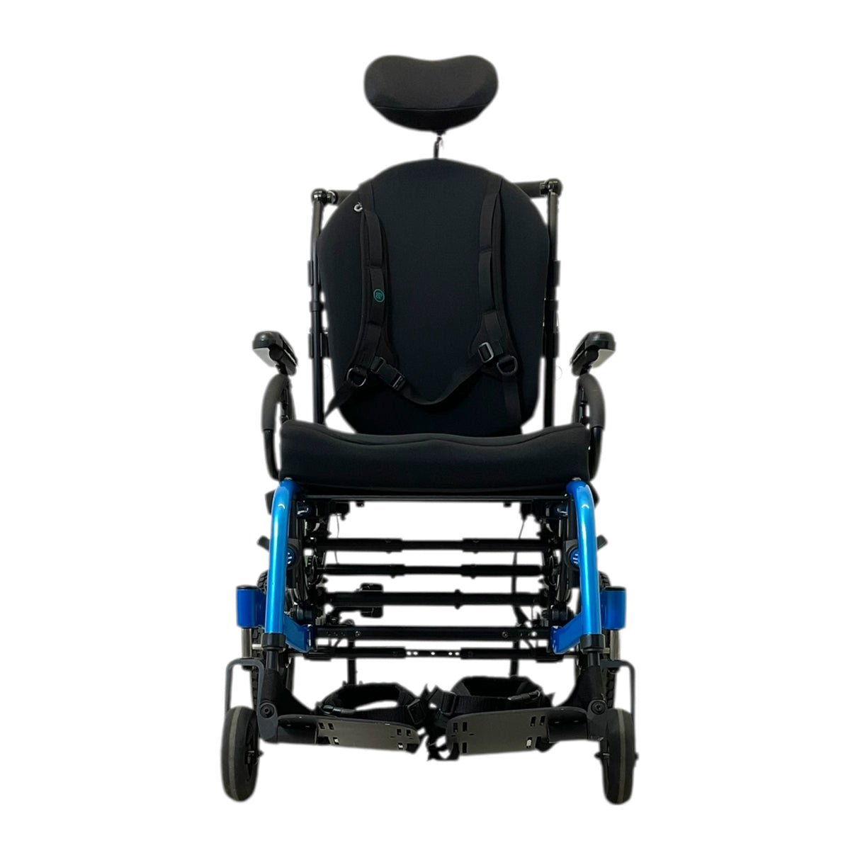 Front View of Quickie Iris Tilt-in-Space Manual Wheelchair