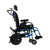 Right Side View of Quickie Iris Tilt-in-Space Manual Wheelchair