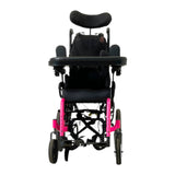 Front View of Quickie Zippie Iris Tilt-in-Space Wheelchair