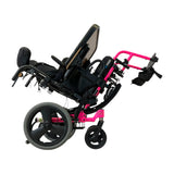 Quickie Zippie Iris Tilt-in-Space Wheelchair | Tilted