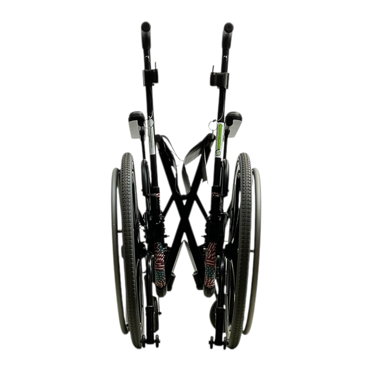 Folded Quickie 2 Ultra Lightweight Wheelchair
