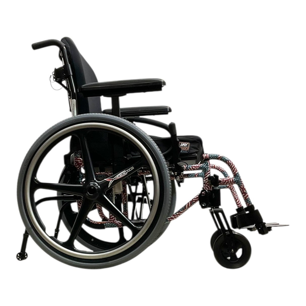 Right Side View of Quickie 2 Folding Ultra Lightweight Wheelchair
