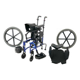 Quickie QXi Lightweight Folding Wheelchair | Disassembled & Folded