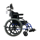 Right Side View of Quickie QXi Lightweight Folding Wheelchair