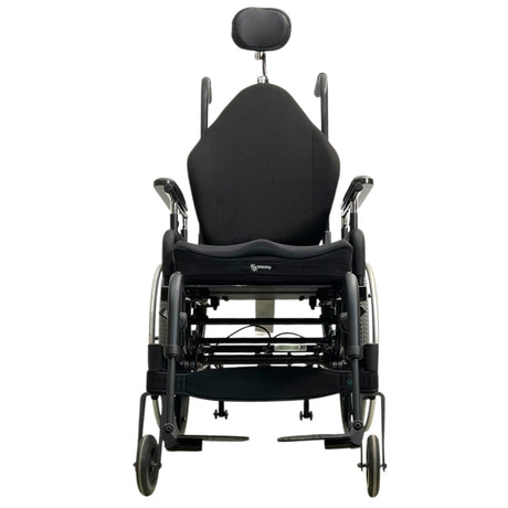 Front View of Quickie Iris Tilt-in-Space Wheelchair