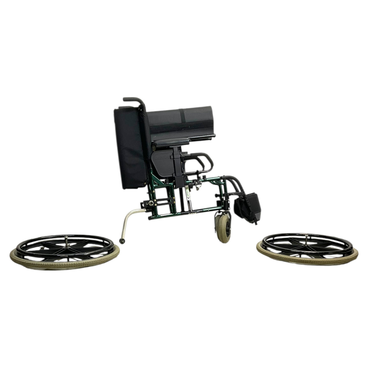 Quickie 2 Folding Manual Wheelchair | Folded Frame & Quick Release Wheels