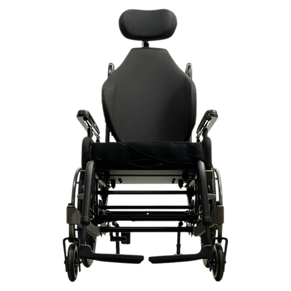 Sunrise Medical Quickie Iris Tilt-in-Space Wheelchair | 16" x 18" Premium ROHO Cushion | Swing-Away Leg Rests