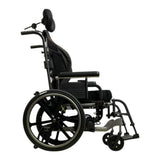 Sunrise Medical Quickie Iris Tilt-in-Space Wheelchair | 16" x 18" Premium ROHO Cushion | Swing-Away Leg Rests