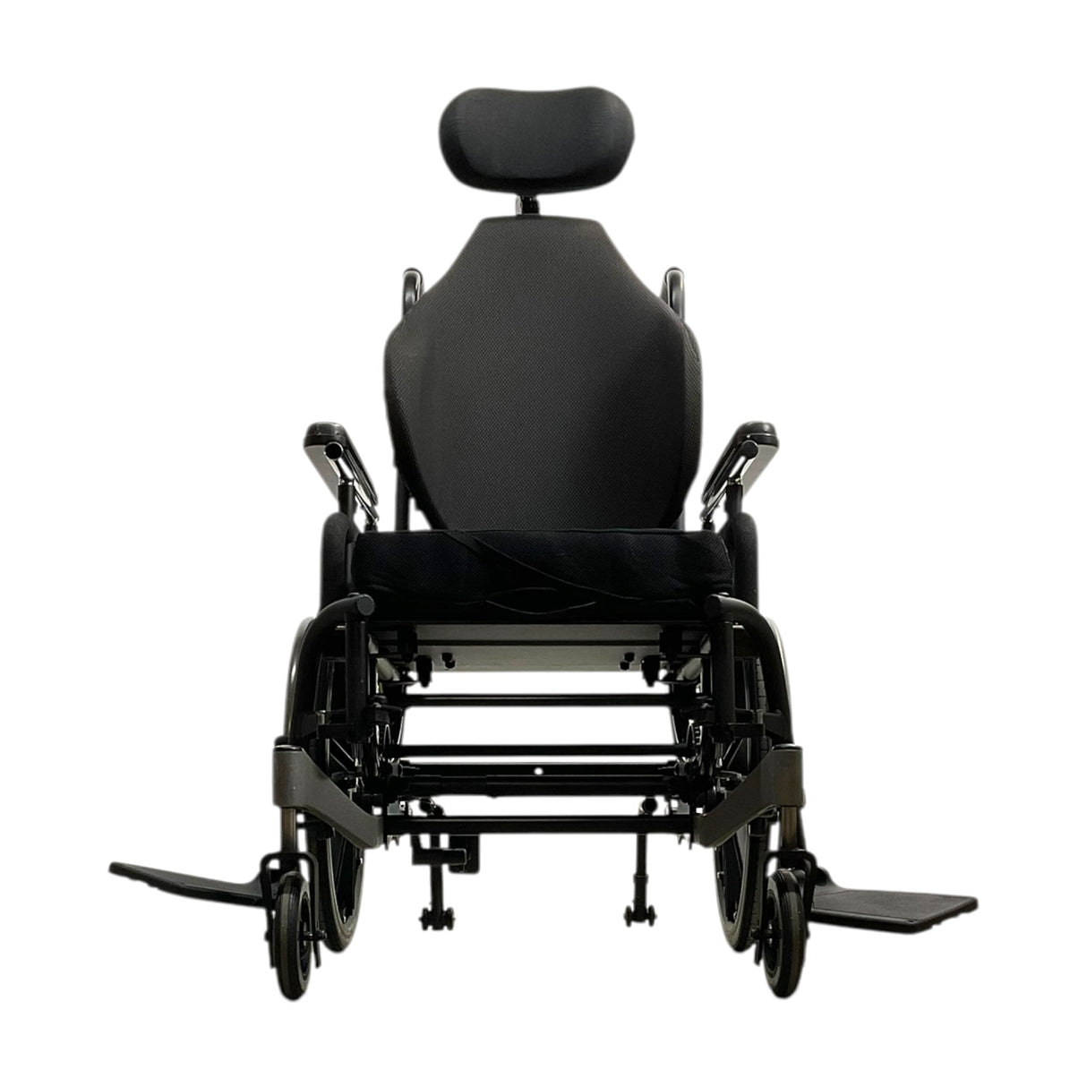 Sunrise Medical Quickie Iris Tilt-in-Space Wheelchair | 16" x 18" Premium ROHO Cushion | Swing-Away Leg Rests