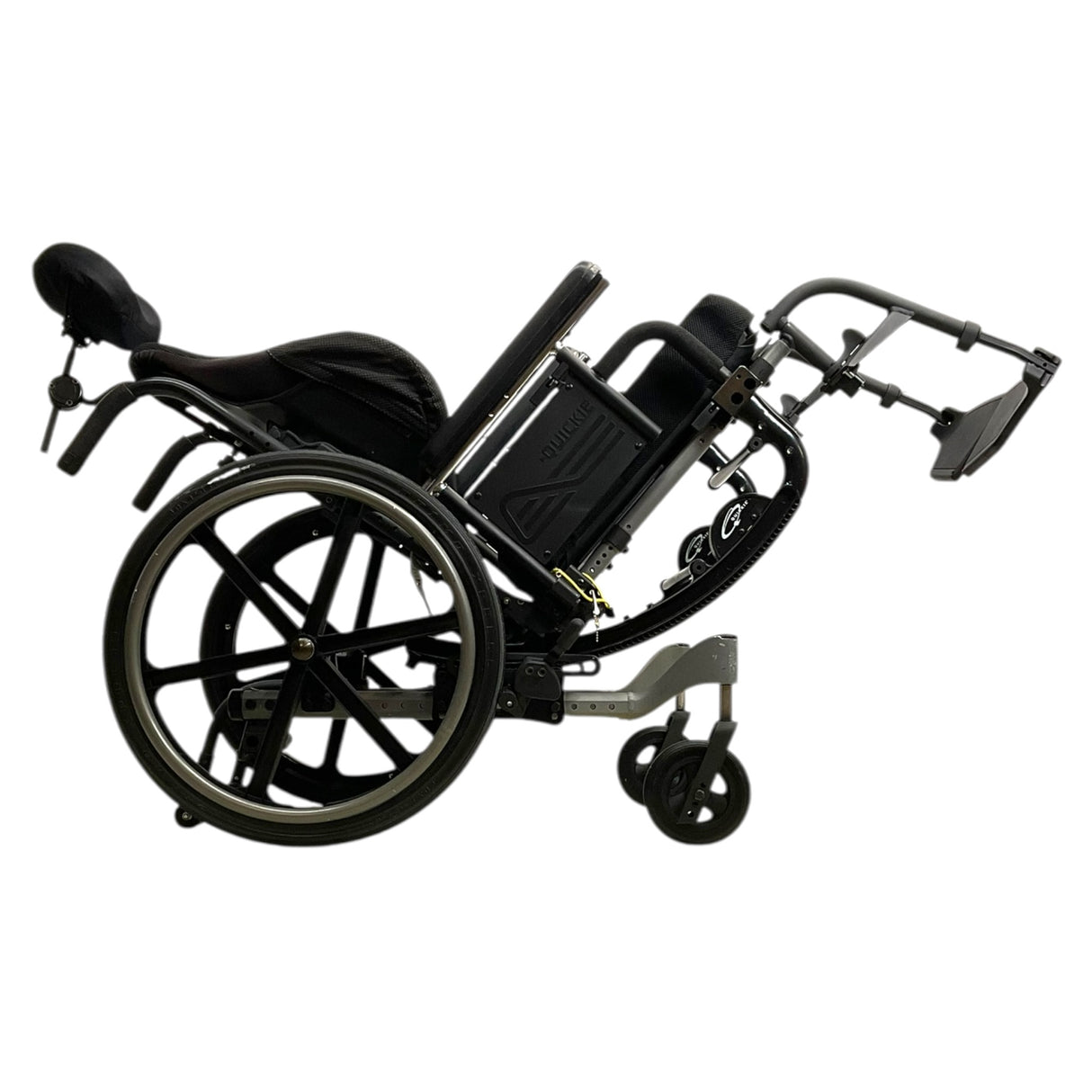 Sunrise Medical Quickie Iris Tilt-in-Space Wheelchair | 16" x 18" Premium ROHO Cushion | Swing-Away Leg Rests