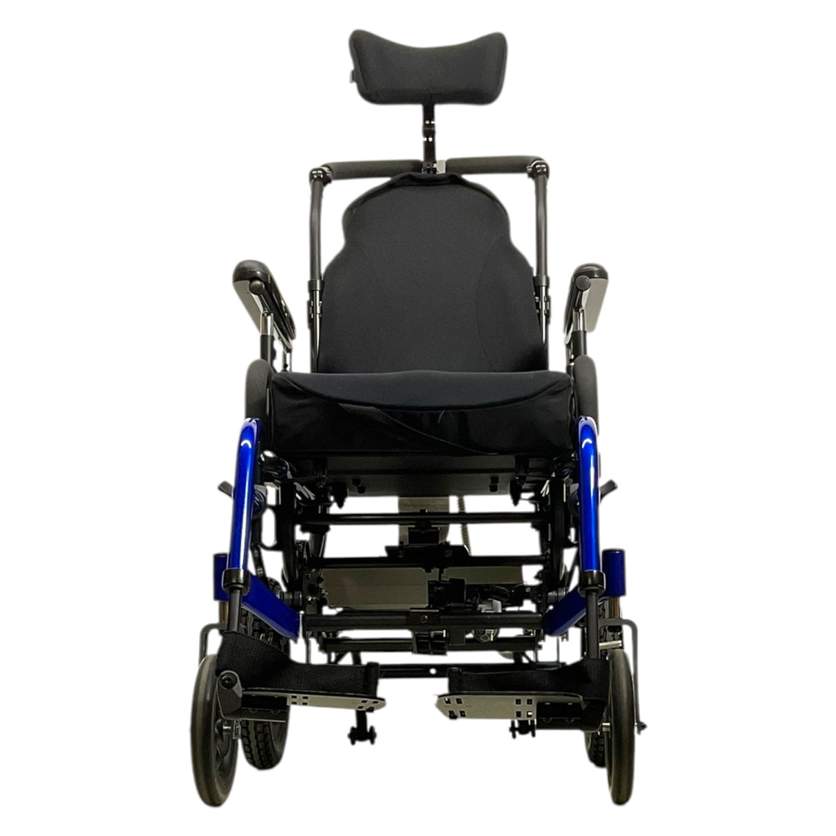 Front View of Quickie Iris Tilt-in-Space with Remote Operated Power Tilt