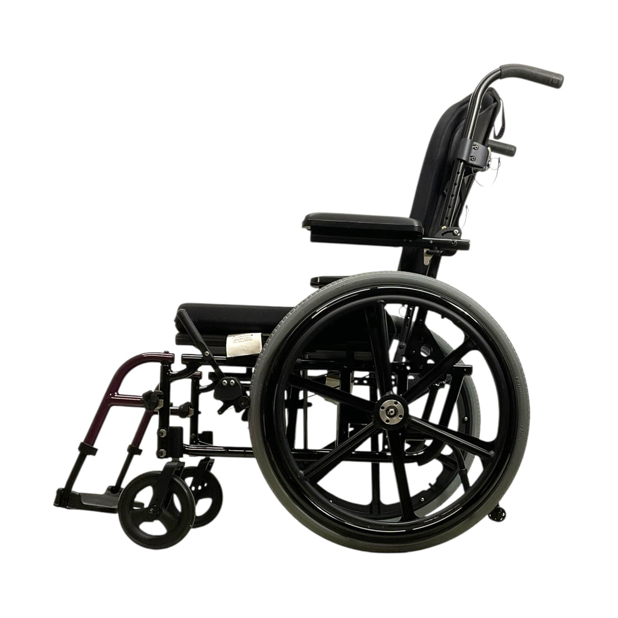Left Side View of Quickie 2 Folding Manual Wheelchair