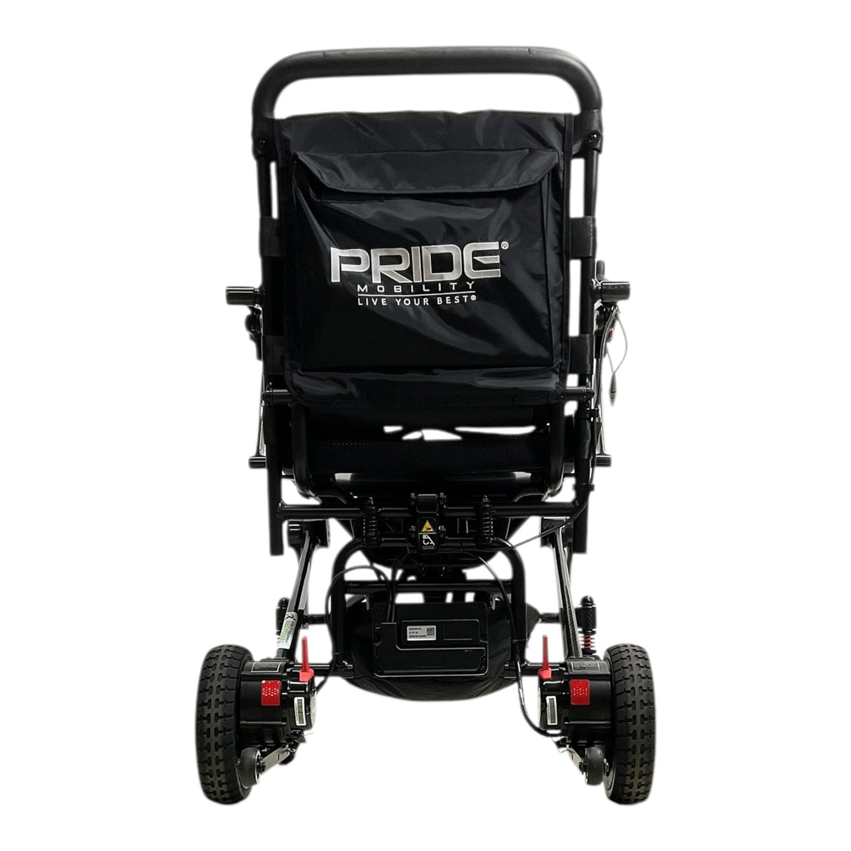 Back View of Pride Mobility Jazzy Carbon Folding Power Chair