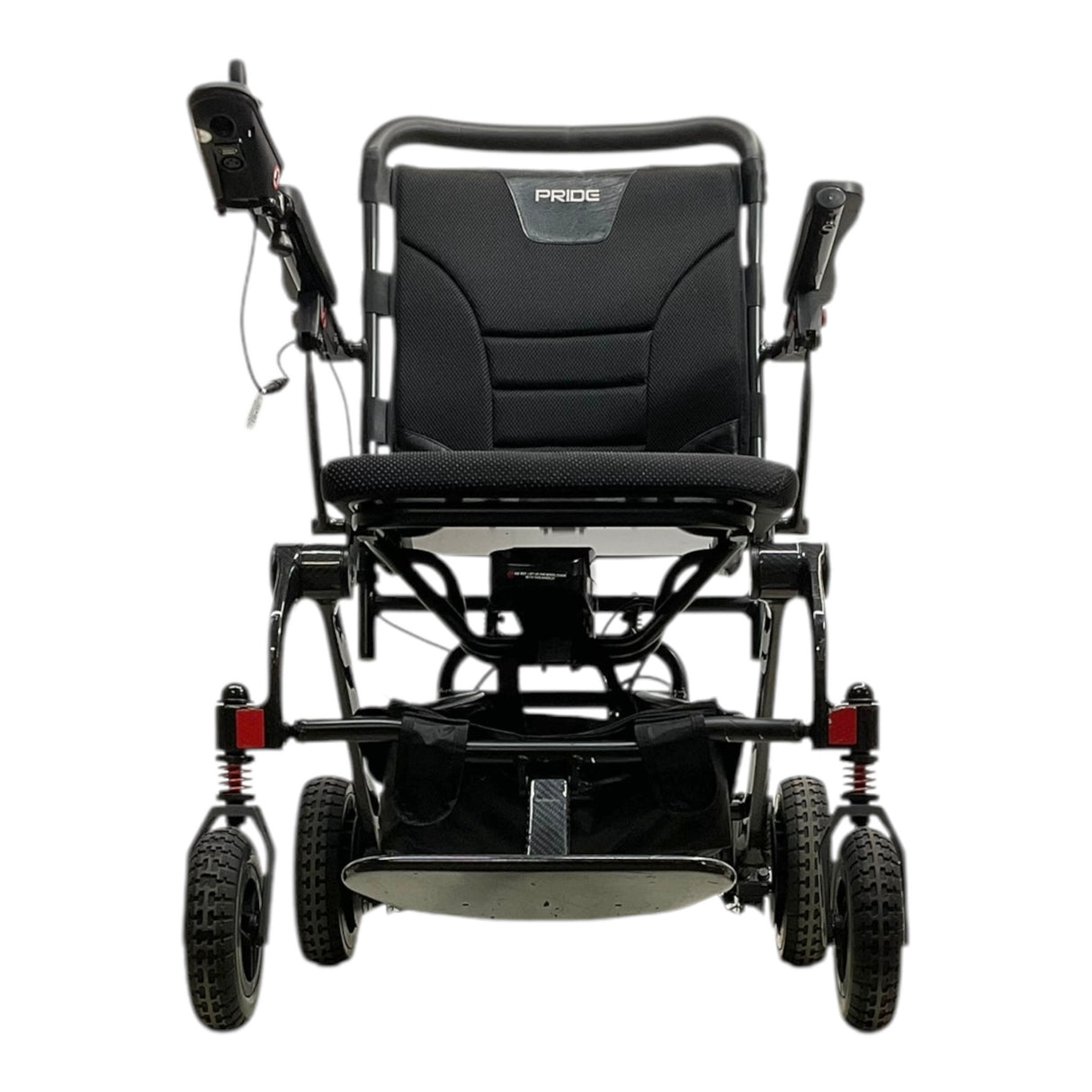 Front View of Pride Mobility Jazzy Carbon Folding Power Chair