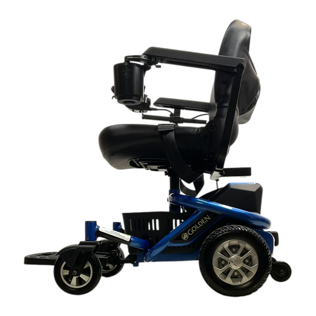 Left Side View of Golden LiteRider Envy GP162 Portable Power Chair