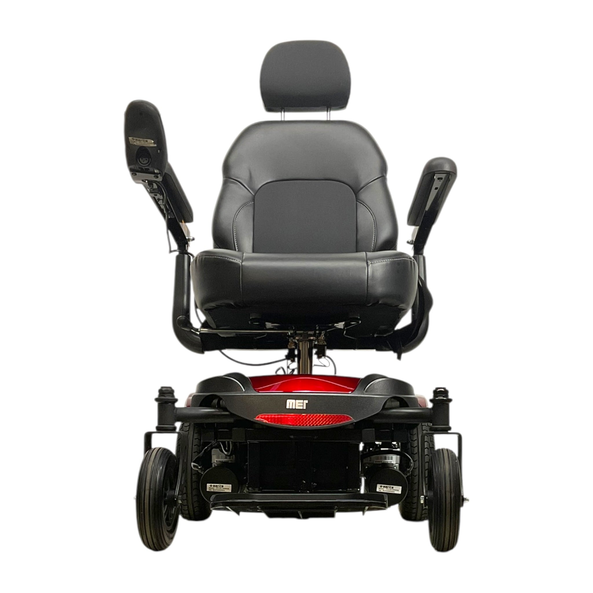 Front View of Merits P312 Dualer Power Wheelchair
