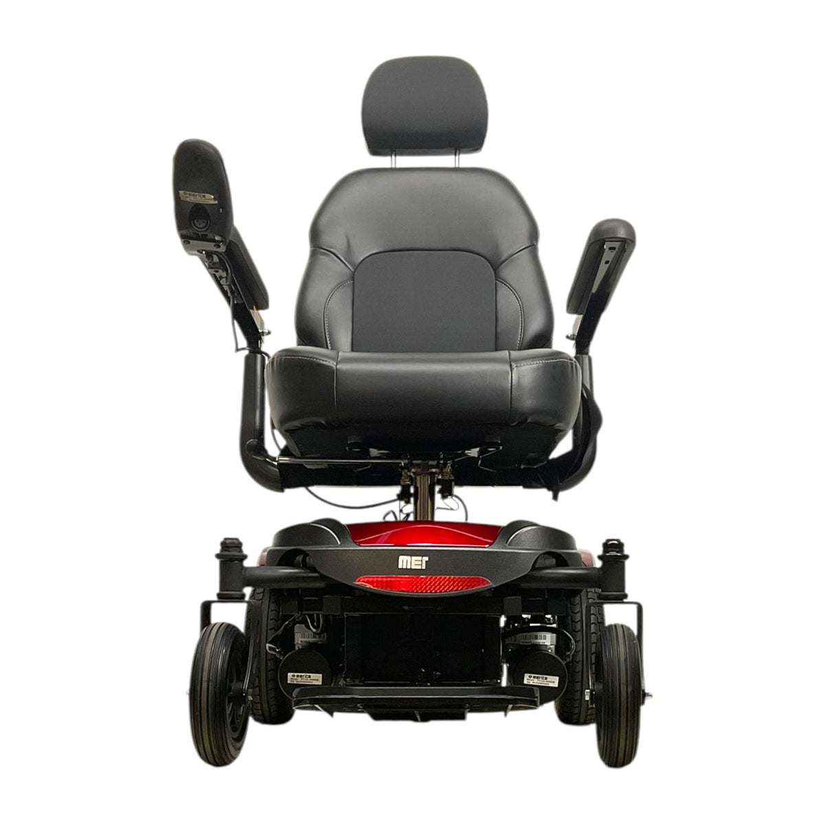 Front View of Merits P312 Dualer Power Wheelchair