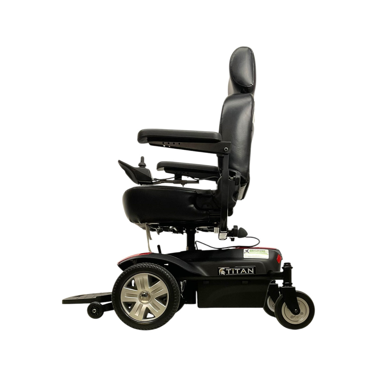 Left Side View of Drive Medical Titan X23 Power Wheelchair