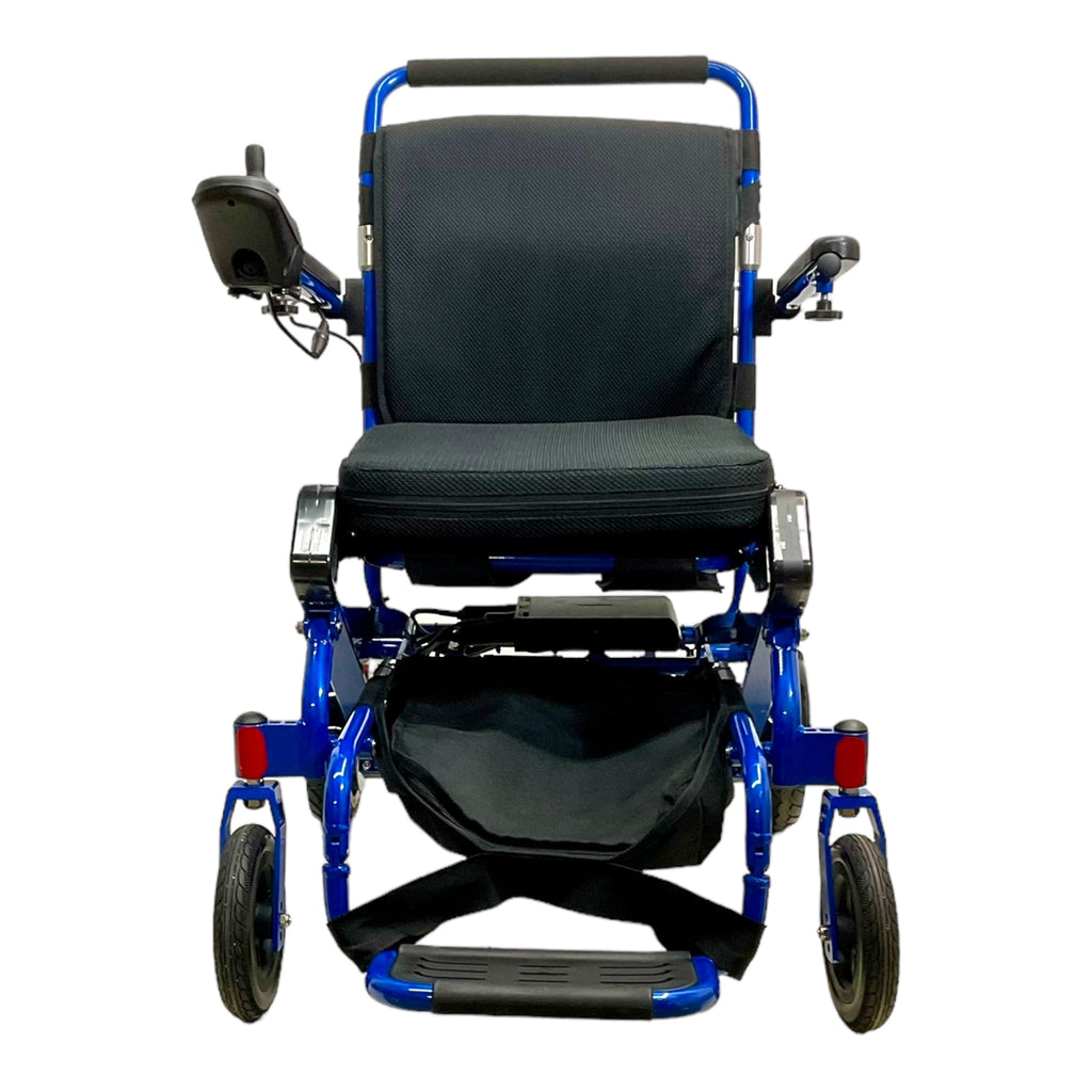 Front view of Air Hawk Folding Power Wheelchair