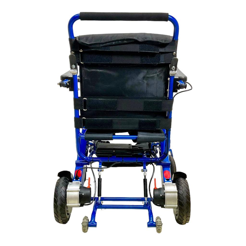 Back view of Air Hawk Folding Power Wheelchair