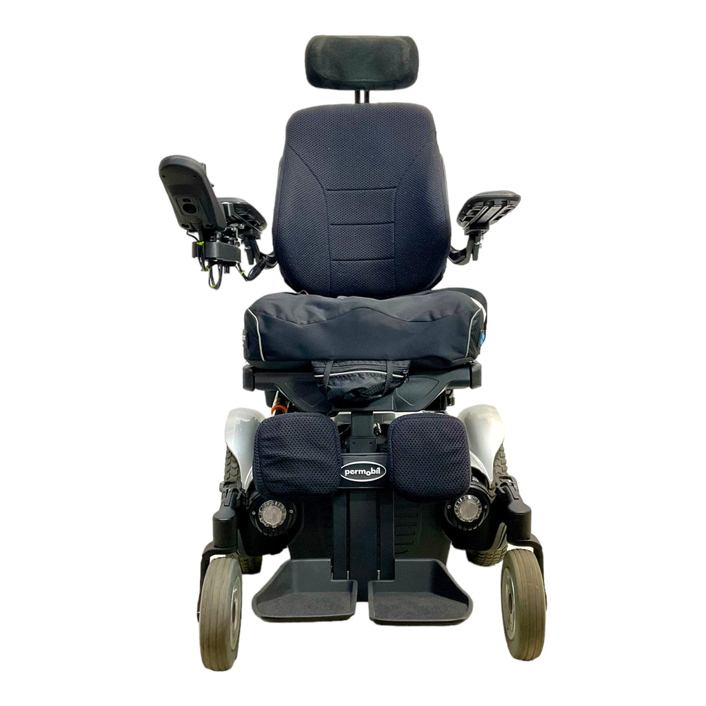 Front view of Permobil M300 power chair