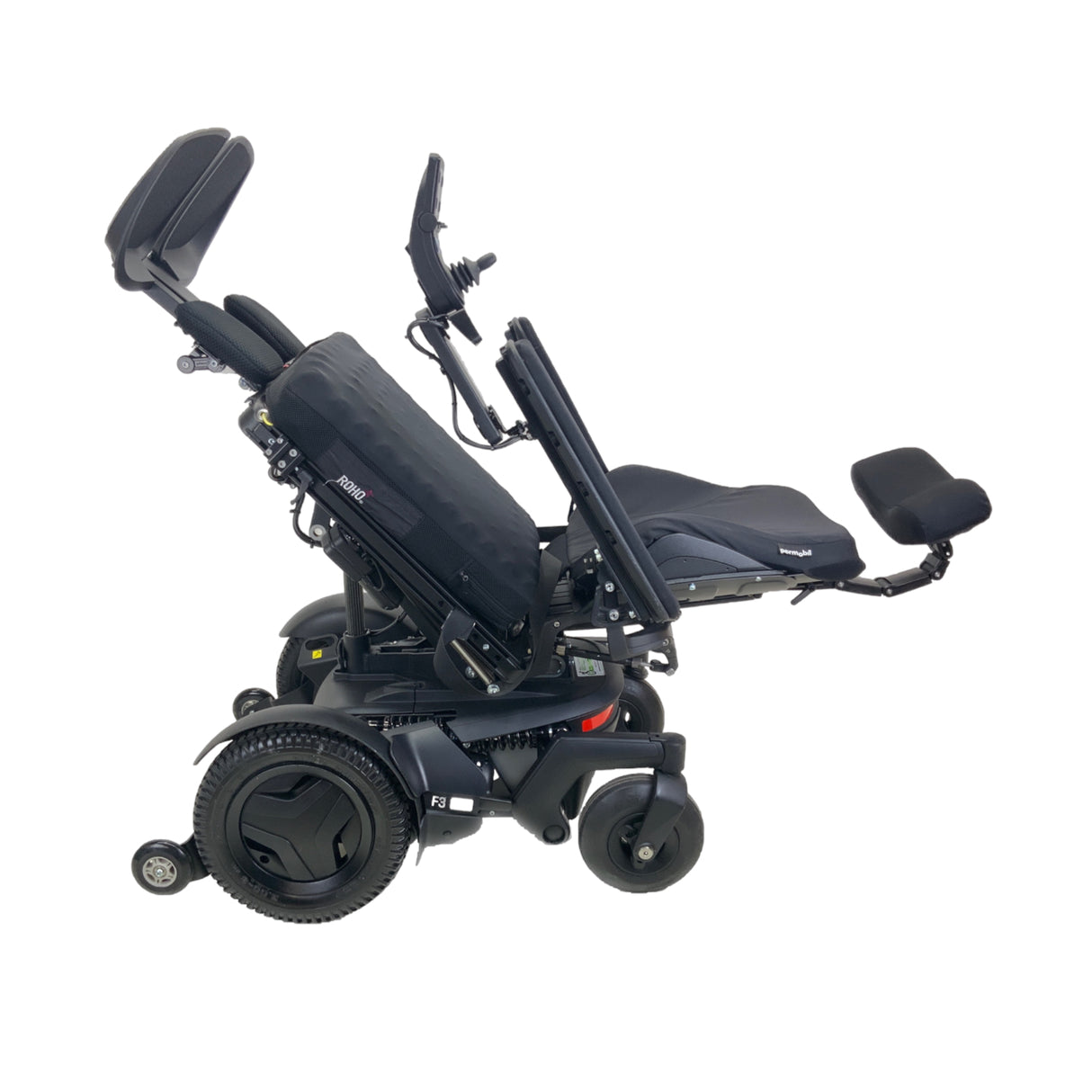 2019 Permobil F3 Rehab Power Chair - Tilt, Recline, Power Legs | 17" x 21" Seat | Only 4 Miles!