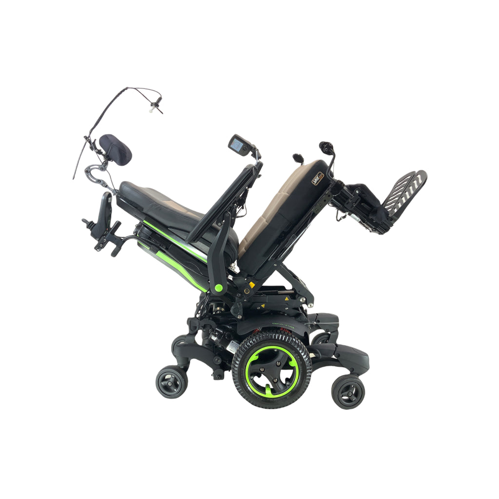 Sunrise Medical Quickie QM-710 Rehab Power Wheelchair | 19" x 22" Seat | Chin Control | Attendant Joystick | Only 3 Miles!