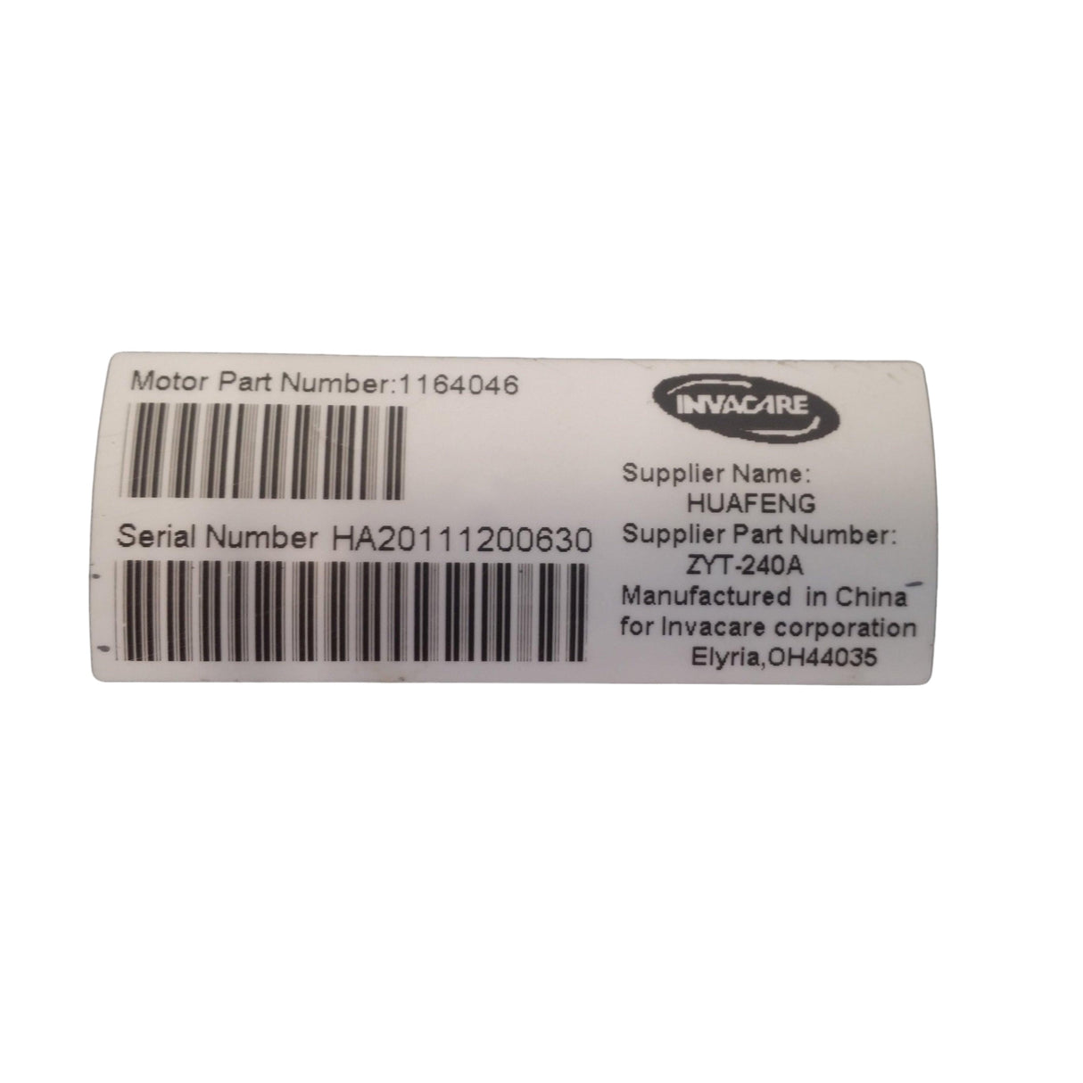 Motors for Invacare TDX SI, TDX SI-2, TDX SI-HD & FDX Power Wheelchair | ZYT-240A | 1164046