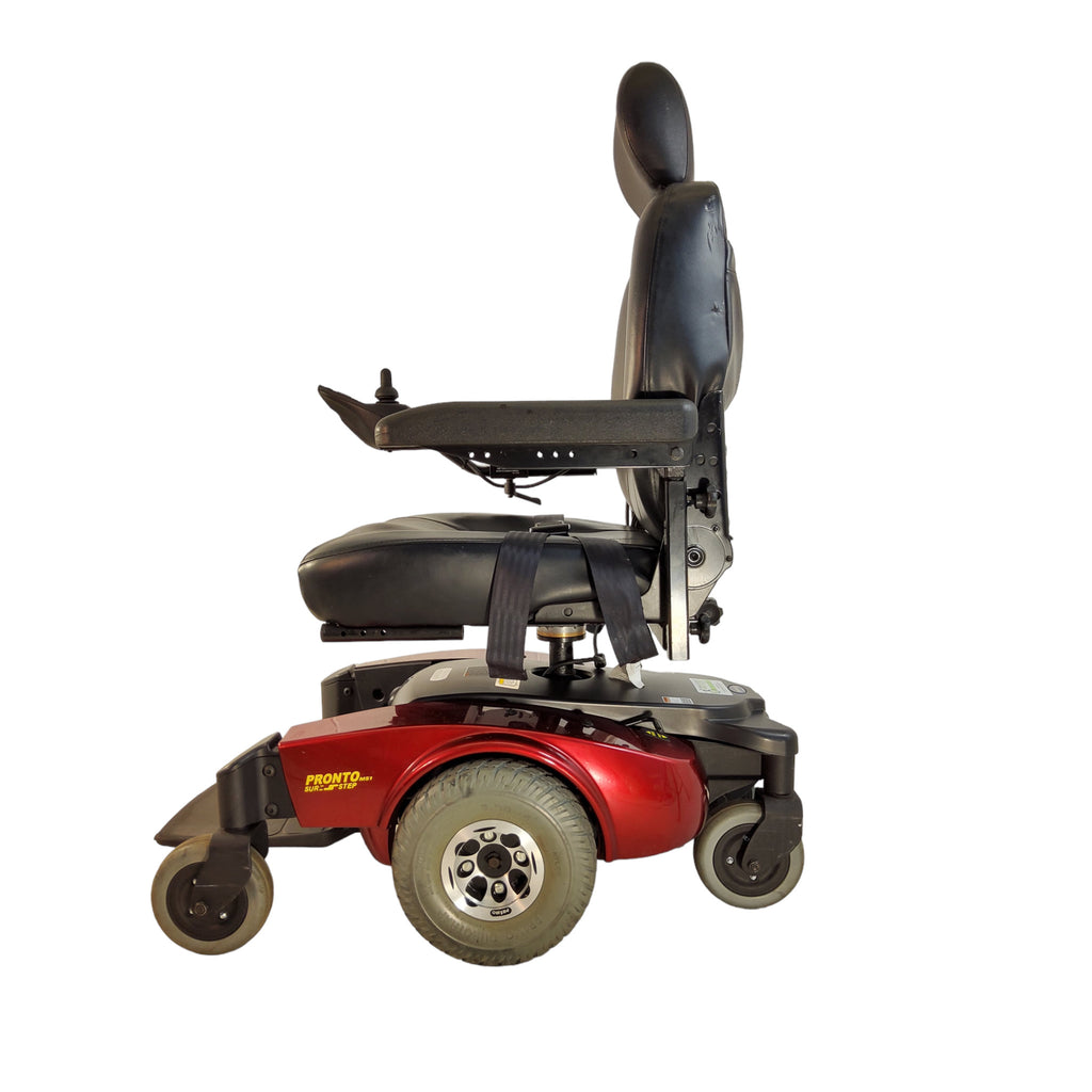 Left side view of Invacare Pronto M51 Power Chair with SureStep
