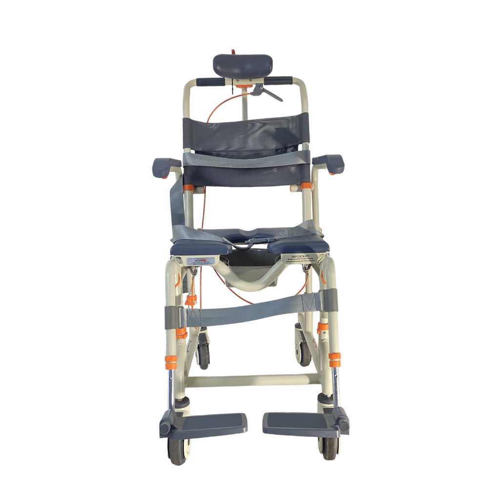 Front view of ShowerBuddy SB3T Roll-in Shower Chair