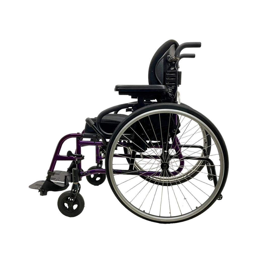 Left side view of Sunrise Medical Quickie 2 Lite manual wheelchair