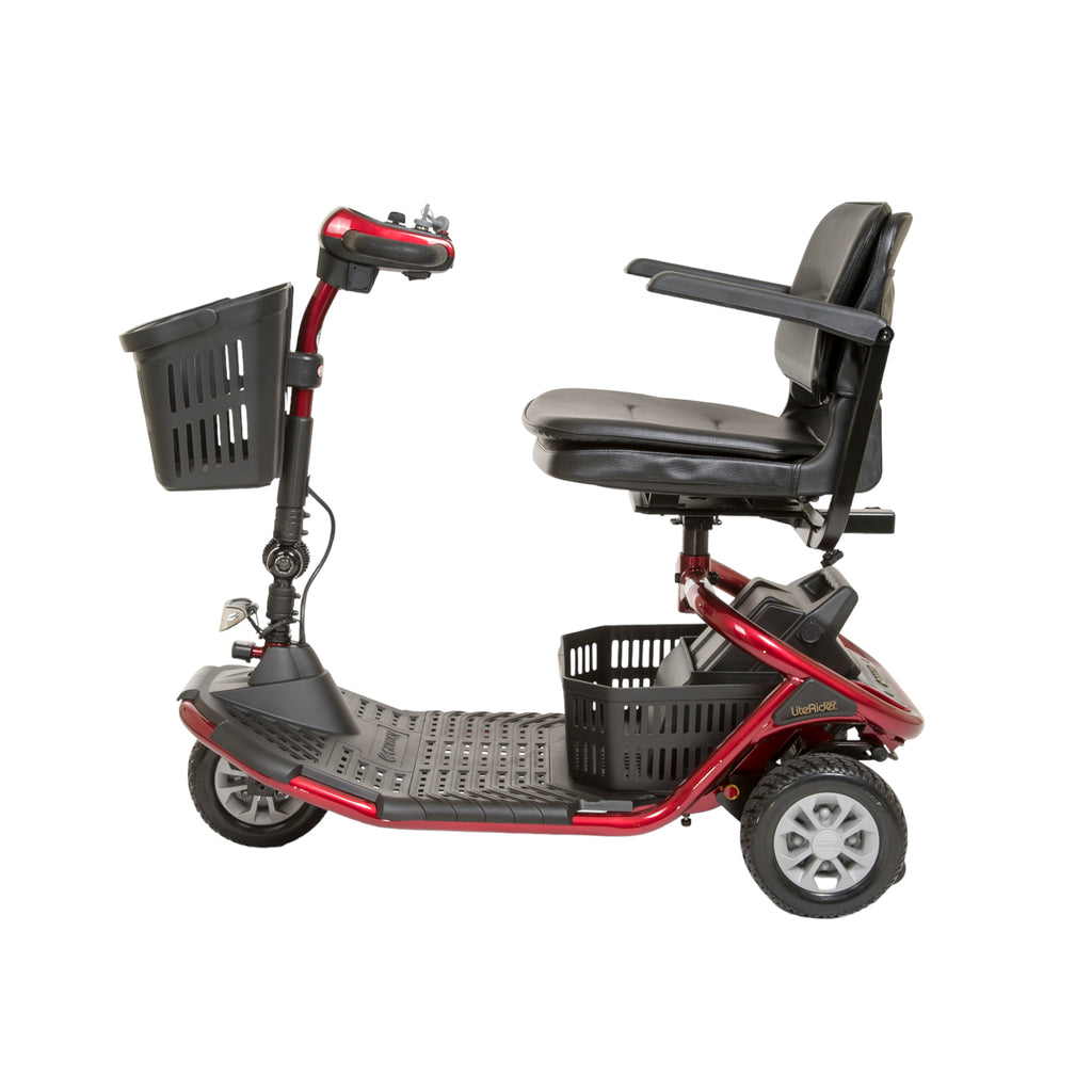 New Golden Technologies LiteRider 3-Wheel Full Size Mobility Scooter | Max Speed 5 MPH | 300 LBS Weight Capacity