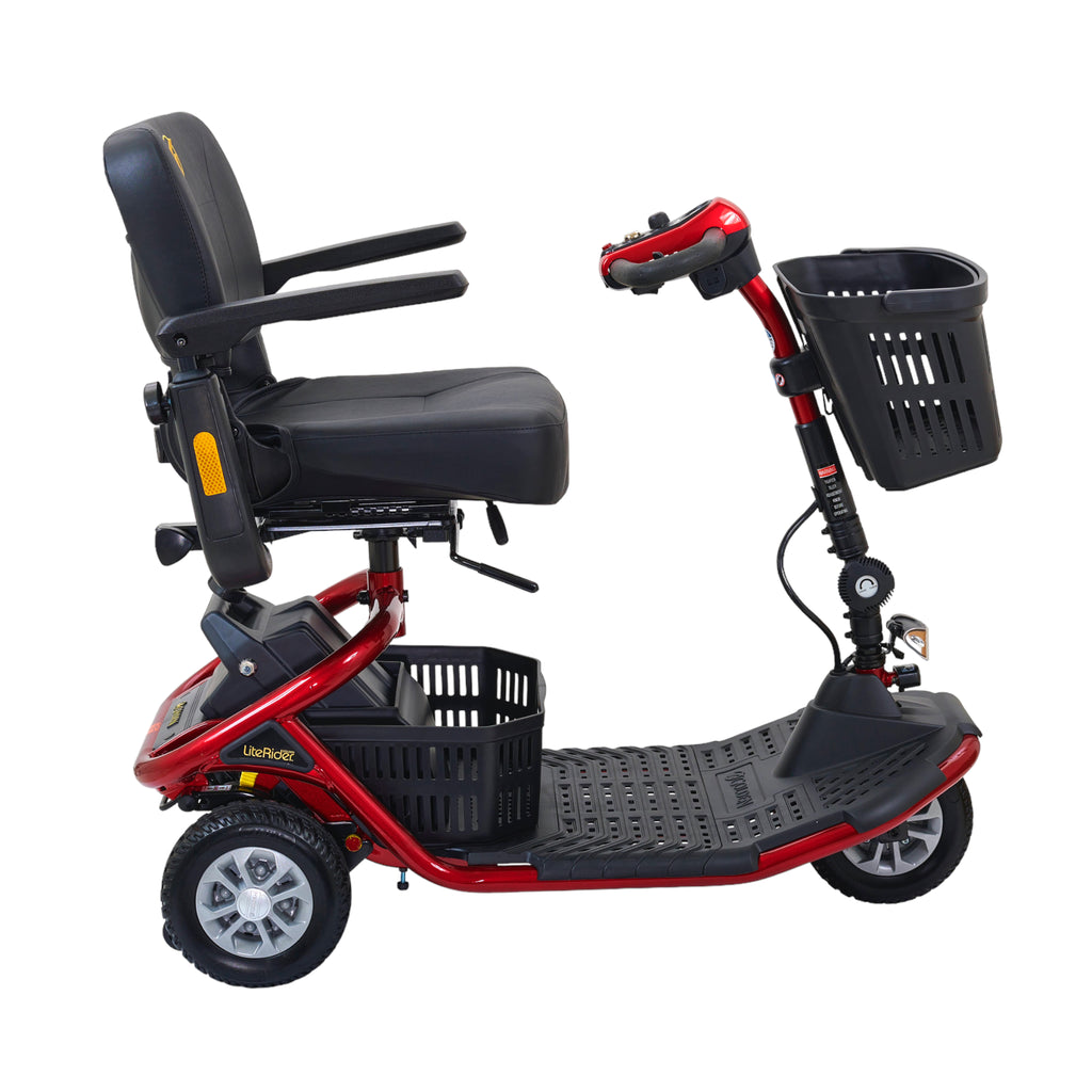 New Golden Technologies LiteRider 3-Wheel Full Size Mobility Scooter | Max Speed 5 MPH | 300 LBS Weight Capacity