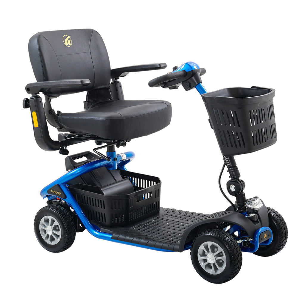 New Golden Technologies LiteRider 4-Wheel Full Size Mobility Scooter | Max Speed 5 MPH | 300 LBS Weight Capacity