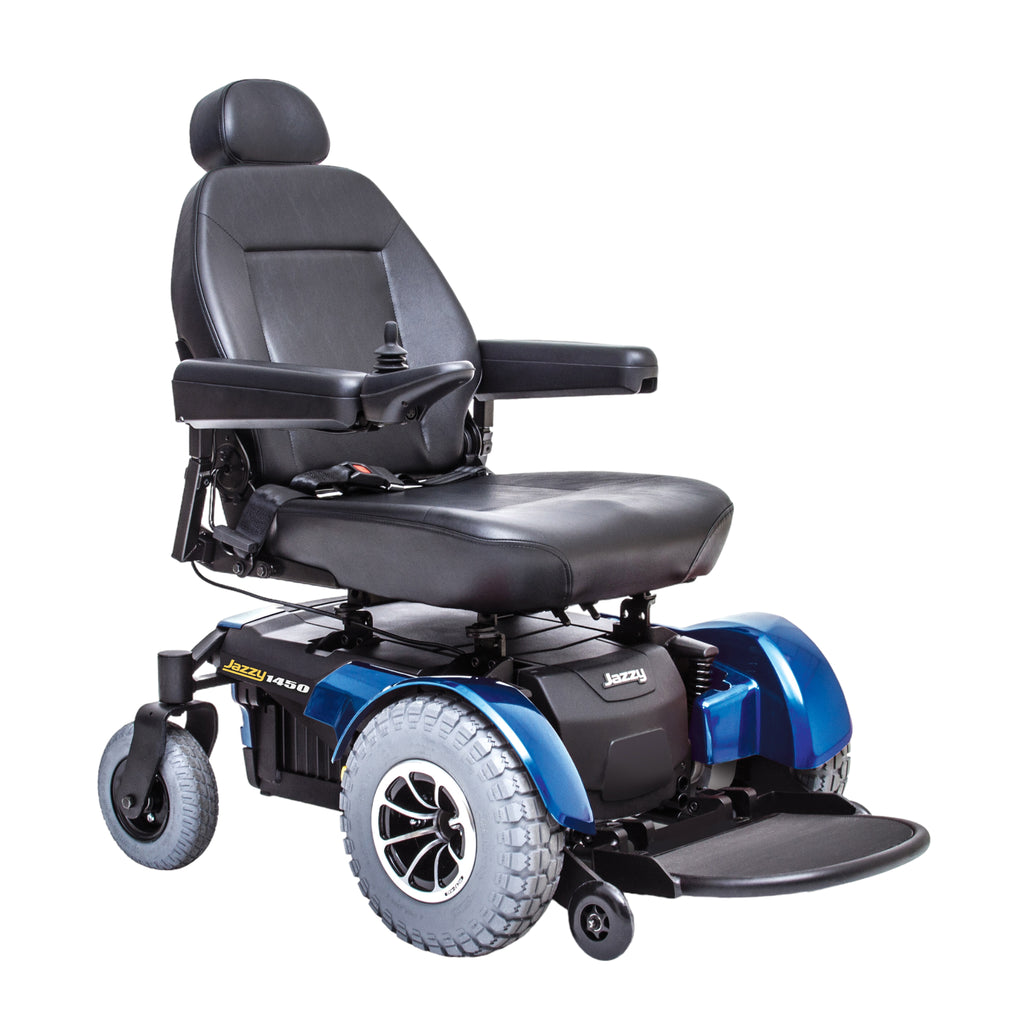 New Pride Mobility Jazzy 1450 Power Chair | 22" - 28"W x 20" - 24"D Seat