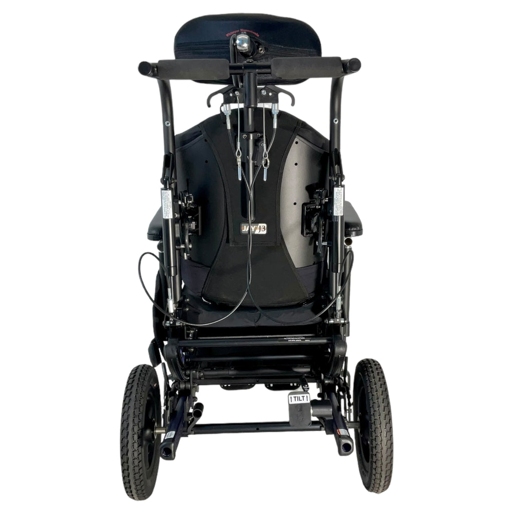 Back view of Quickie Iris SE tilt-in-space wheelchair
