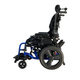 Left side view of Ki Mobility Focus CR Tilt-in-Space wheelchair