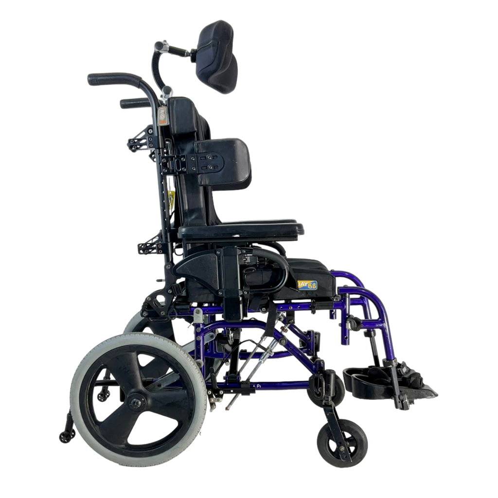 Right side view of Sunrise Medical Quickie Zippie TS tilt-in-space wheelchair