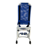 Back view of Rifton Blue Wave Large Commode Chair
