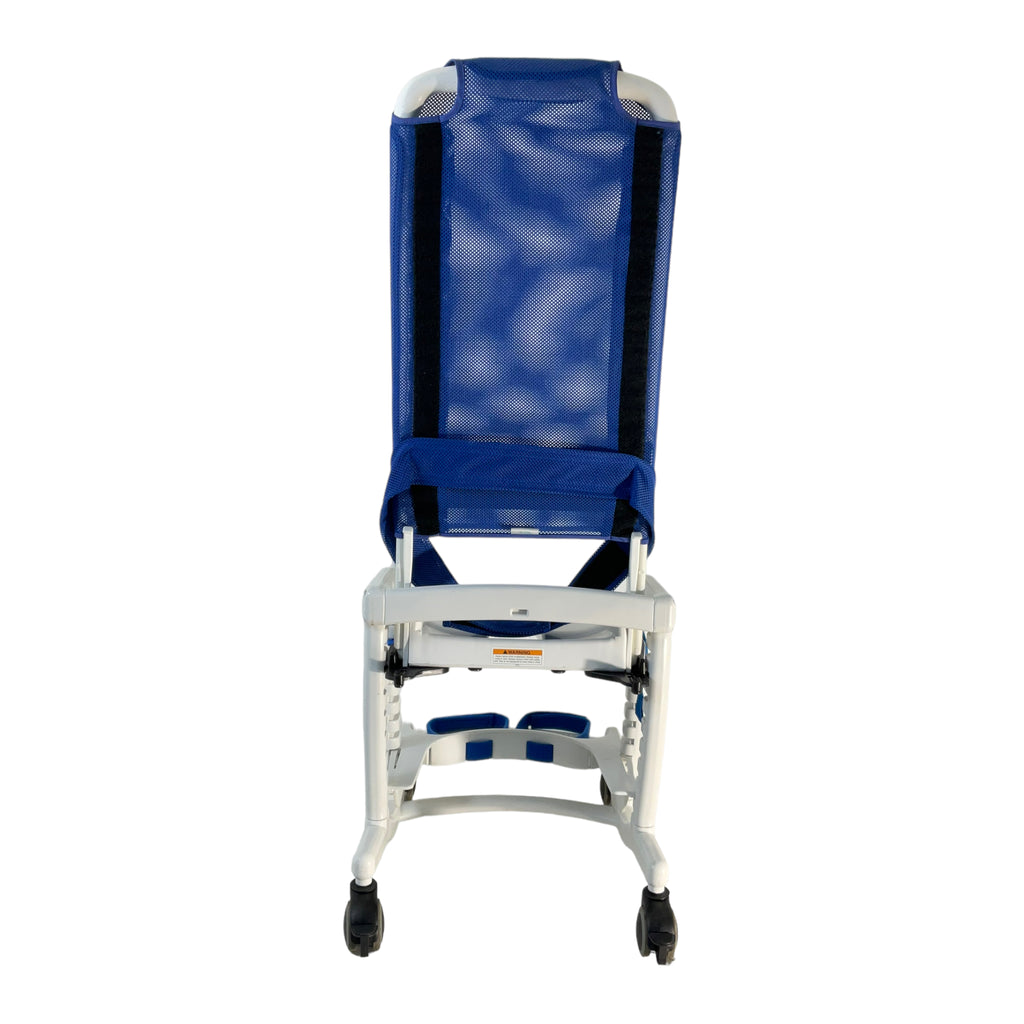 Back view of Rifton Blue Wave Large Commode Chair
