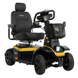 Right side view of yellow Pride PX4 scooter