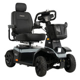 Right side view of silver Pride PX4 scooter