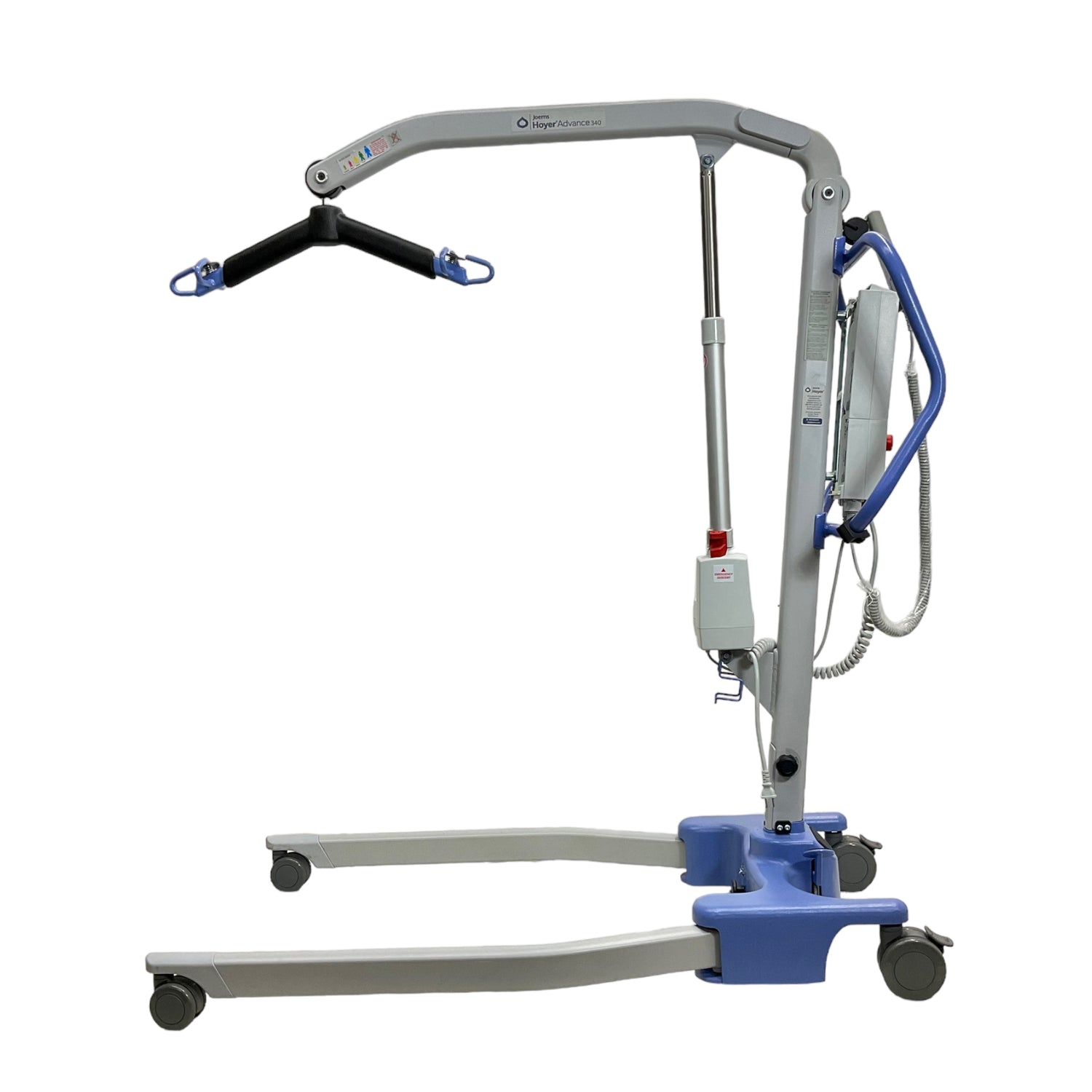 Left view of Joerns Hoyer Advance 340 Patient Lift