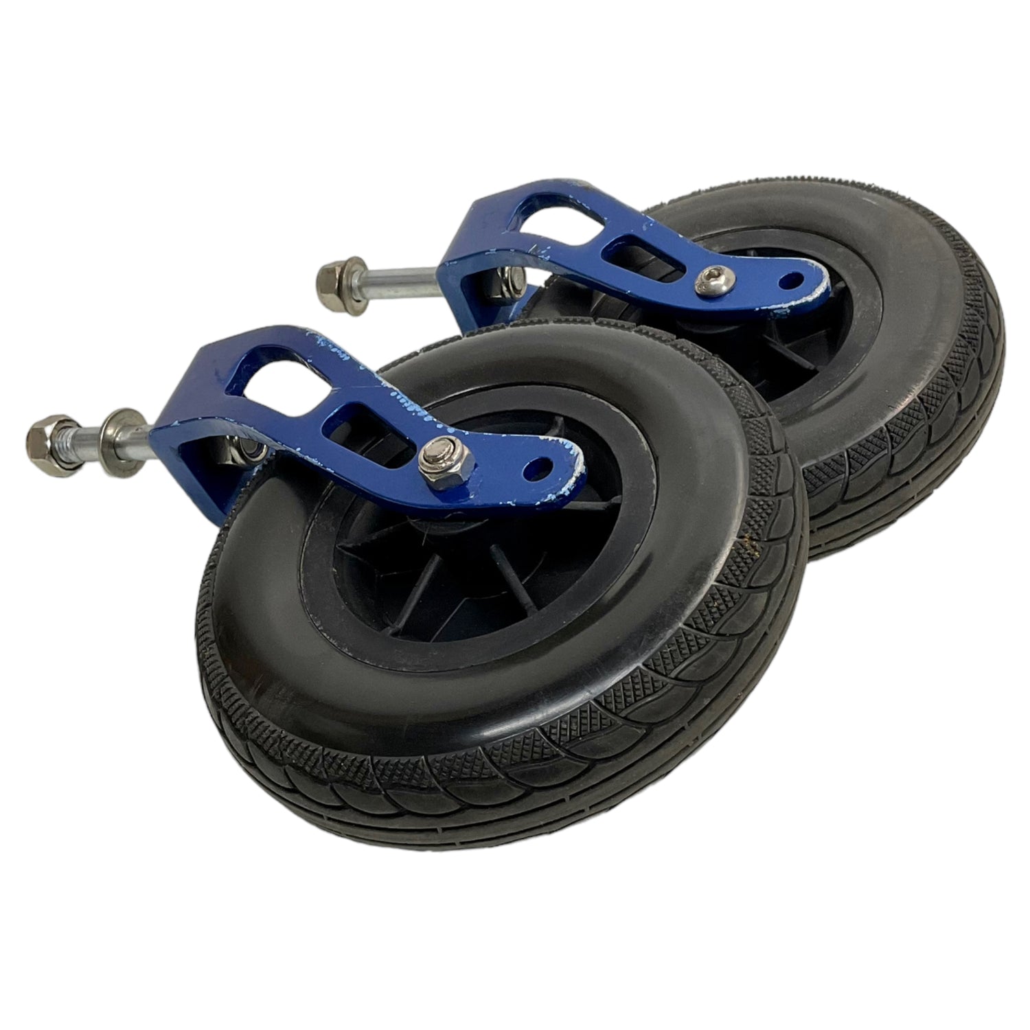 Set of Caster Wheels for Eagle HD and Electra 7 Power Chairs | 7 x 2 inches | Forks Included