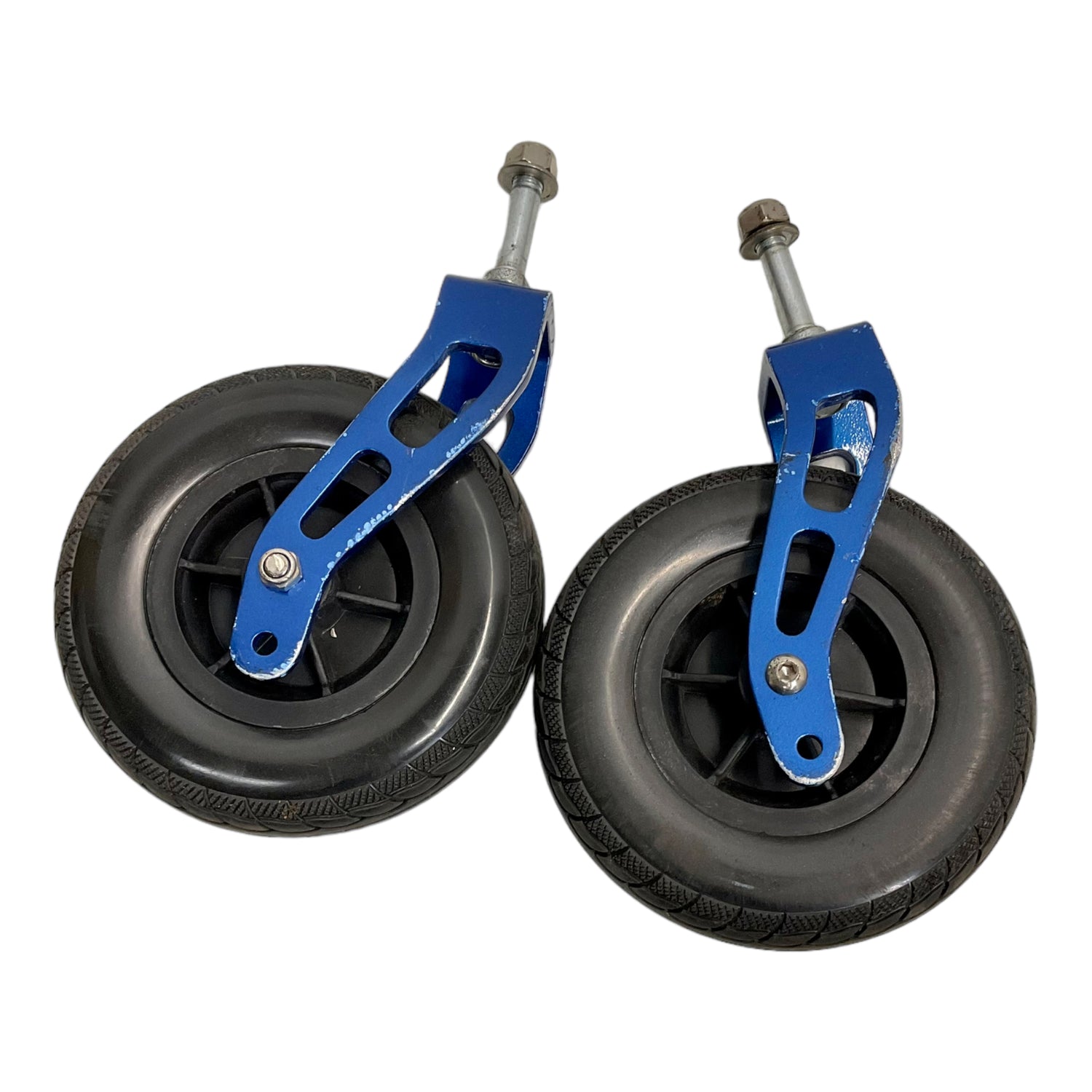 Set of Caster Wheels for Eagle HD and Electra 7 Power Chairs | 7 x 2 inches | Forks Included